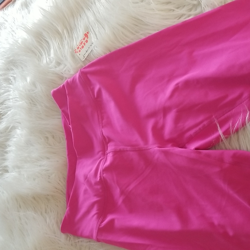 Free People Movement 7/8 Wrap Lose Control Leggings Fuchsia Flirt Size Medium